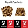 Animal Leopard Party Napkins for Jungle Animal Party Supplies Safari Leopard Print Party Napkins Animal Themed Luncheon Disposable Paper Napkins Safari Leopard Party Themed Birthday Supplies(40 Pcs)