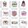 9pcs Blessed Nurse Iron on Transfer Patches for Clothing DIY Washable Iron on Stickers for Clothes Heat Transfer Vinyl Decals Appliques