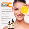 Cosmida Vitamin C Face Serum with Hyaluronic Acid,Anti Aging Skin Brightening Serum for Dark Spots,Acne,Wrinkles to Visibly Glow,Korean Skin care Ferulic Acid serum for Sensitive Skin