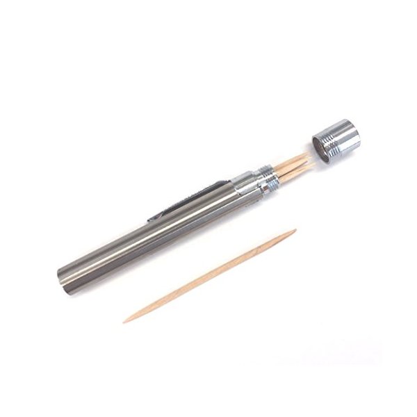 Bullseye Office - Portable Stainless Steel Toothpick Holder - Mobile Toothpick Case, Easy to Carry in Your Pocket, Bag, and Much More