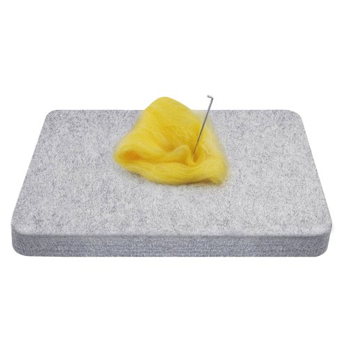 YCWEI YCWEI Needle Felting Pad,100% Natural Wool Needled Felting Mat, 5 x 6 x 1 inch Eco-Friendly Felting Block, Thick and Firm Needle Felting Base
