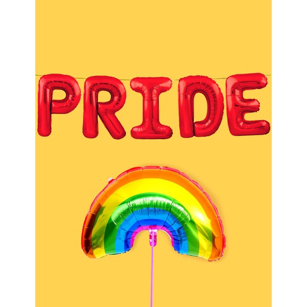 HOUSE OF PARTY - Baby shower and pride foil balloons (Rainbow)