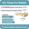 CystoMend | Bladder & Urinary Comfort Support - Powerful Formula for Relief | Bladder Health + Urinary Frequency & Urgency Blends | Supplement for Women and Men | USA Manufactured | 180 Capsules