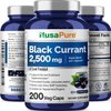 NusaPure Black Currant 2500 Mg Equivalent per Caps 200 Veggie Capsules (Powder, Extract 10:1, Vegan, Non-GMO, Gluten-Free)