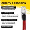Spartan Power Battery Cable 1 Foot or 12 Inch 4 Gauge AWG Wire Set 5/16" M8