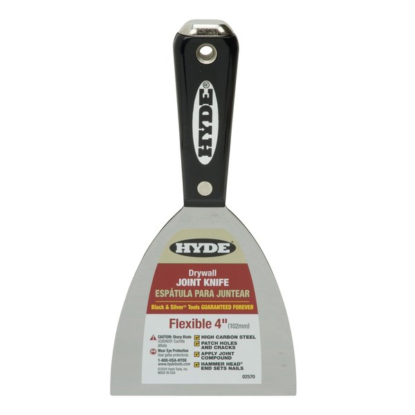 HYDE 02570 Flex Hammer Head Joint Knife, 4" W, No Color