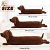 Enhopty 27.5” Giant Dachshund Dog Plush Pillow Puppy Wolf Stuffed Animal Plushie Hugging Long Body Throw Sleeping Pillow for Kids Christmas(27.5inch, Dachshund)