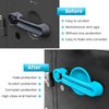 E-cowlboy Door Handle Cover Inserts+Tailgate Handle Cover+Recess Guard for 2007-2018 Jeep Wrangler JK JKU Sports Sahara Freedom Rubicon Unlimited Exterior Accessories (Light Blue 15PCS)