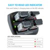 Tenergy TN294 4-Bay 9V Li-ion Battery Charger + 4pcs 9V 600mAh Li-ion Rechargeable Battery