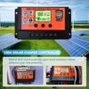 HaeKap 100A PWM Solar Panel Regulator Charge Controller with Temperature Display, Light Control + Delay Control, Auto Focus Tracking 12/24V Dual USB Output