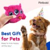 Petbobi Interactive Dog Toys Monster Active Ball for Dogs with Batteries, Self Moving Balls and Plush Cover for Small & Medium Dogs to Chase, Dog Toy Squeaky Crazy Bouncer Ball, Pink Bobby