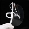 Reusable Plastic Clear Mask 10PCS Professional Transparent Sanitary Cover Anti-Fog Face Shield Nose Mouth Cover Open Face Guard for Restaurants, Food Truck, Hotels, Mall, Beauty salons, Barber Shops