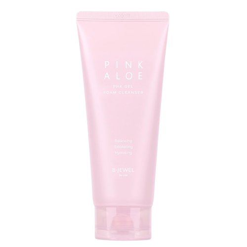 B·JEWEL BJEWEL Pink Aloe PHA Gel Foam Cleanser, 1 Fl Oz (Pack of 1)