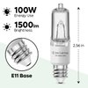 Sterl Lighting – JDE11 Bulb, 120v, 100W Halogen Candelabra Bulbs,T4 Mini Base JD E11 Bulb, 2700K Warm White, for Chandeliers, Candelabra, Ceiling Fan, Table Lamps, Cabinet Lighting. 4 Pack