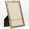 Lawrence Frames 4W x 6-Inch H Gold Metal Picture Frame with Linen Pattern (712346)