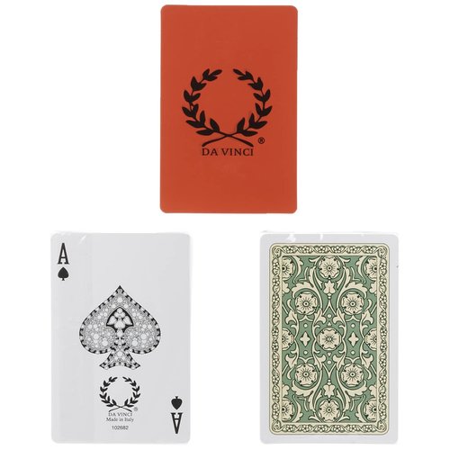 DA VINCI Venezia, Italian 100% Plastic Playing Cards, 2-Deck Set, Bridge Size Regular Index