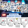 Police Temporary Tattoos - Police Birthday Decorations Pary Favor Supplies Kids Teen Boy Girls Gift Idea Christmas Festival Holiday Décor