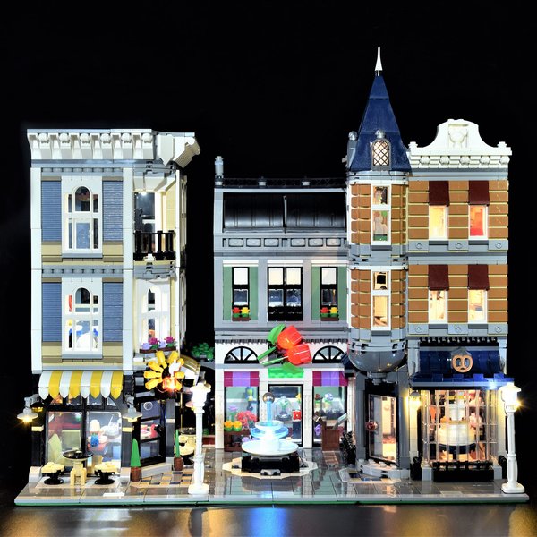 LightGo LED Lighting Kit Designed for Lego 10255 Assembly Square Building Set - Not Include Model (Classic Version)