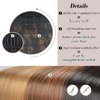 BARSDAR 26 inch Ponytail Extension, Long Straight Wrap Around Clip in Ponytail Hair Extensions Synthetic Ponytail Hair Pieces for Women Girls Daily Party Halloween- Dark Brown & Blonde Highlights