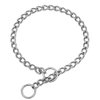 SGODA Chain Dog Training Choke Collar, 304 Stainless Steel, Total Length 22 in, 3 mm