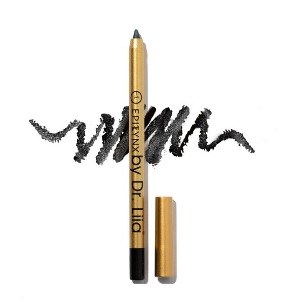 EPILYNX by Dr. Liia Long Lasting Glide-On Gel Eyeliner Pencil | Gluten-Free, Hypoallergenic, Vegan | 1.2ml | Moonlight Black Shimmer