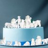 20 Pieces Polar Bear Animal Toy Figurines Set Includes Baby Bears 3D Model Educational Toys Bear Cake Toppers Christmas Birthday Gift for Boys and Girls Cake Decoration Craft Home Decoration