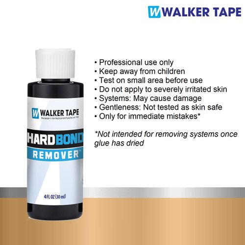 4oz Hard Bond Remover w/Hair Sectioning Clip Bundle Pack | For Professional Use | Front Bonding Weave Wigs Active Lace Glue Residue Melting Remover | Hard Bond Super Bold Hold Adhesive Remover Liquid