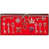 XCOSER Kingdom Hearts Keyblade Sora Weapon Keychain Pendant for Collection mens Silver 13pcs