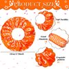 WILLBOND 20 Pcs Cheer Scrunchies Cheer Hair Accessories Cheerleading Hair Ties Elastic Scrunchies Hairband Cheerleading Gifts for Girls Women Team Sport Player Gift Birthday Party (Orange)