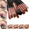 20pcs Makeup BRUSHES Kit Set Powder Foundation Eyeshadow Eyeliner Lip Brush NEW … (BLACK + GOLD)