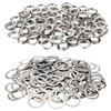 WILLBOND 500 Pieces Grommet and 500 Pieces Washer Grommet Kit Finish Grommet Eyelet for Clothes Fabric Leather Tag Bag (Silver, 1/2 Inch)
