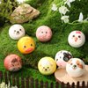HyDren 24 Pcs Animal Stress Balls Bulk 2'' Cute Farm Animal Squeeze Ball Mini Foam Stress Ball Funny Fidget Toys with Bag for Kids Adults Animal Party Favors Birthday School Gift, 8 Styles