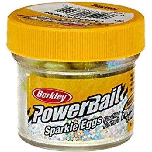 Berkley PowerBait Sparkle Power Eggs Floating Magnum Fishing Bait, Pink with Scales, Irresistible Scent & Flavor, Natural Presentation, Ideal for Trout, Steelhead, Salmon and More