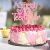 Gyufise 1 Pack Pink Glitter Official Teenager 13 Cake Topper Boys Girls Happy 13th Birthday Cake Decoration Teenager Birthday Party Supplies Cheers to 13 Years Party Supplies