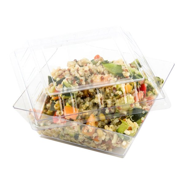 Restaurantware LIDS ONLY: Lids For 16 Ounce Disposable Bowls 100 Lids For Appetizer Bowls- Containers Sold Separately Sturdy Clear Plastic Lids For 16 Ounce Kova Dessert Bowls Secure Fit