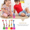 STOBOK 5Pcs Wooden Giraffe Figurine Toy Dancing Rocking Giraffe Finger Puppets Push Up Toys for Boys Kids Girls (Random Style)