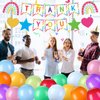 JellyArch Thank You Banner Thank You Sign Employee Appreciation Decorations Kit Thank You Teachers Banner Balloon Hanging Swirls Staff Appreciation Banner Employee Appreciation Party Supplies Decorate