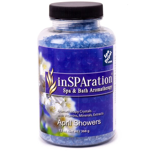 inSPAration April Showers Aromatherapy Crystals for Spa, Hot Tub & Bath 13 oz.