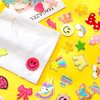 48 Pcs Iron on Patches Self Adhesive Chenille Patches for Backpacks Applique Patches Rainbow Heart Smile Face Star Flower Paw Embroidered Patch for Clothing Fabric Jackets Jeans Repair (Cute Style)