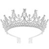 Didder Crowns for Women Silver Rhinestone Crown Tiara, Crown for Girls Tiaras and Crowns for Women, Tiaras for Girls Princess Crown Tiara with Combs Birthday Crown Tiara Wedding Bridal Tiara Prom
