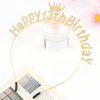 Atoden Happy 13th Birthday Headband Thirteen Princess Tiara 13 Year Old Gifts for Girls