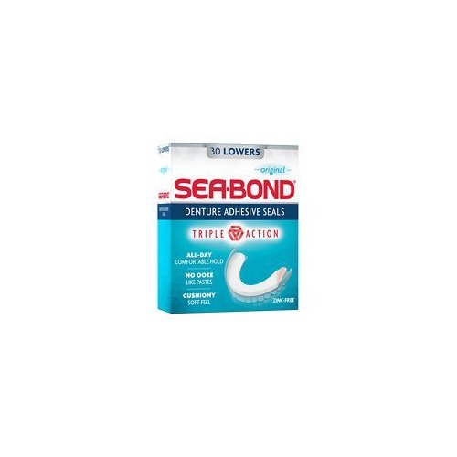 Sea-Bond Denture Adhesive Wafers, Lowers, Original - 2pc