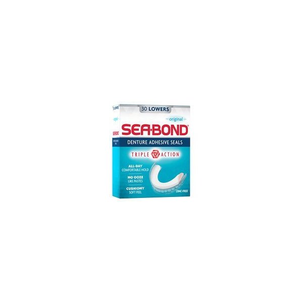 Sea-Bond Denture Adhesive Wafers, Lowers, Original - 2pc