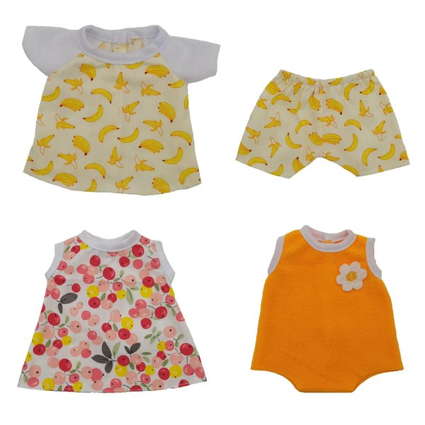 Xunwa 12 Inch Baby Doll Clothes for Alive Baby Dolls,Doll Clothes Outfits Accessories for 10-11-12 Inch Reborn Baby Dolls (Pattern-2)