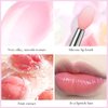 FREEORR 2Pc Jelly Lip Mask Overnight,Fruity Peach Lip Sleeping Mask Day Night Repair Kawaii Lip Balm Hydrate Plump Dry Lip Scrubs Exfoliator,Lip Care Lip Moisturizer with Collagen-Peach
