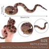 JIALWEN Realistic Fake Snakes Rubber Snake Toys Terror Prank Props That Look Real for Garden Scare Birds and Squirrels or Halloween Party Decorations
