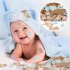 Zhanmai 500 Pieces Bear Shaped Confetti Baby Shower Cream Brown Sprinkles Bear Table Paper Confetti for Boy Girl Home Party Table Decorations, 0.98 Inch