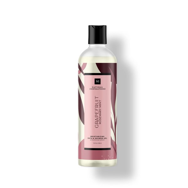 Natural Inspirations Grapefruit Bergamot Moisturizing Bath & Shower Gel 12.5oz