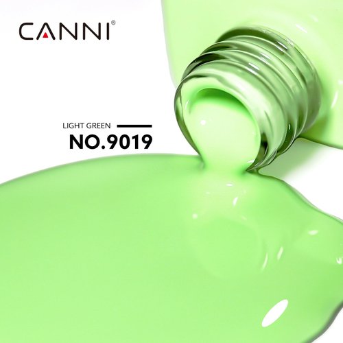 CANNI Pastel Lime Green Gel Nail Polish, 1Pcs Bringt Sage Light Green Gel Polish Mint Green Color Nail Polish Gel High Gloss Soak Off U V Gel Nail French Nail Manicure Salon DIY