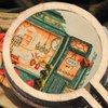 Mini Embroidery Hoop Mini Wood Hoop Ring Wooden Round Crossing Stitch Hoop Small Display Frame Circle for DIY Pendant Embroidery Frame Craft (1.2 x 1 Inch, 20 Pieces)